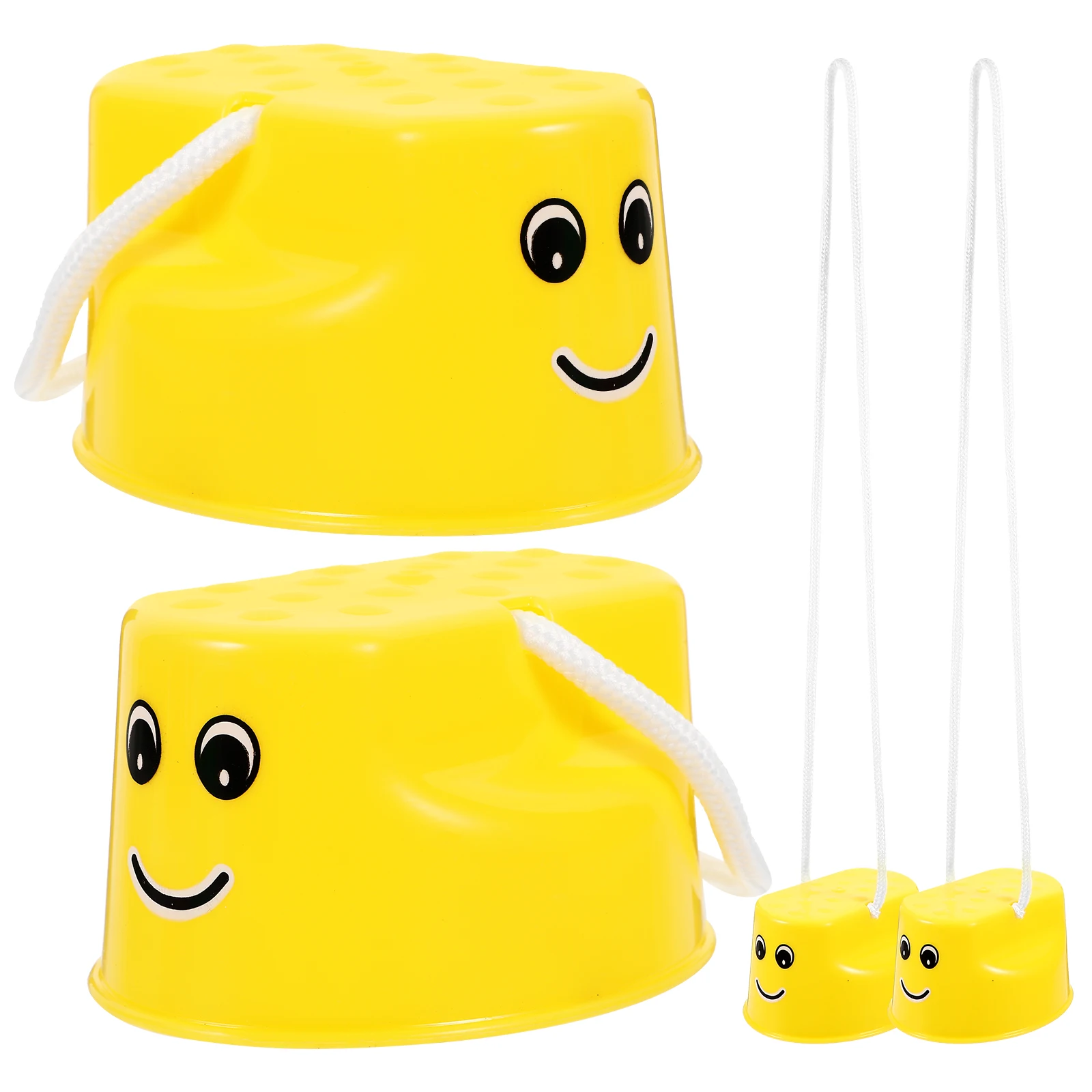

4 Pcs Stilt Training Equipment Stilts Beginner Walking Kids Toy Childrens Flat for Plastic Parent-child