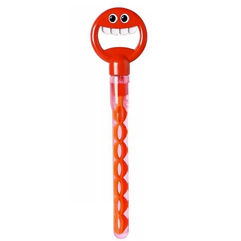 عصا فقاعة وجه مبتسمة للأطفال ، لعبة عصا فقاعية ، صولجانات فقاعية ، 5 مخلب ، 32 فتحة ، 4 ، من من من الخارج