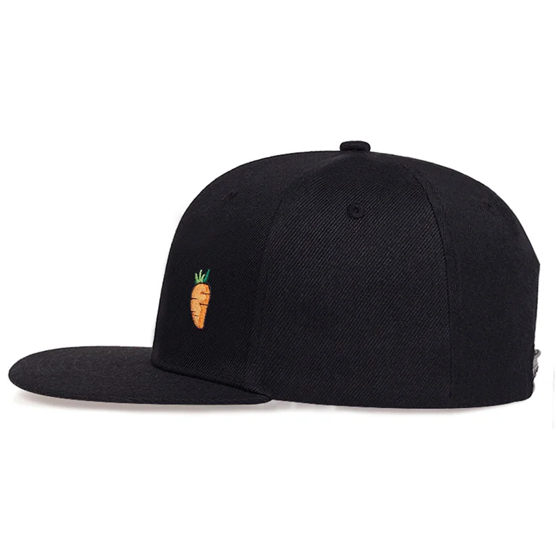 Fashion Hip Hop baseball Cap Cartoon Carrot embroidery Golf Hat Adjustable Cotton Snapback Hats for Men Women Trucker Caps gorra