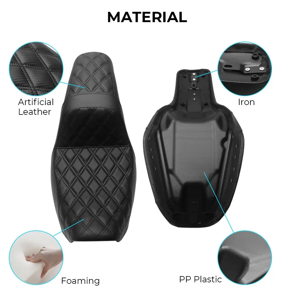 

Motorcycle Rider Passenger Seat For Harley Dyna Fxdf Fxdfse Fxdl/I Fxdls Fxdb/I Fxdc/I Fxd/I Fxdse Fld Fxdwg/I 2006-2017 Black