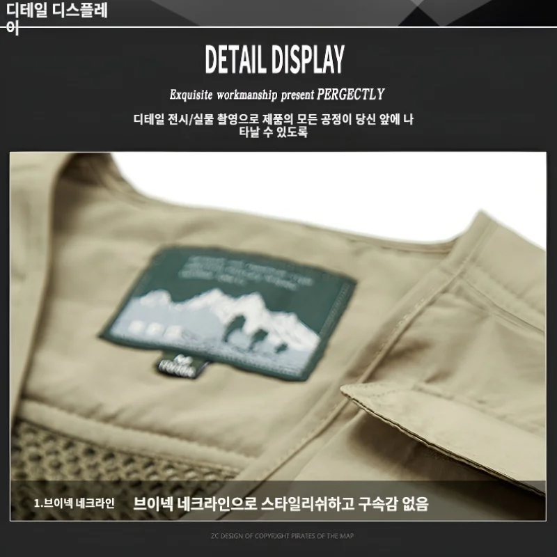 Rompi Pancing Multi Saku Rompi Hiking Kerja Amerika Pria Baru Musim Panas Rompi Fotografer Pakaian Kerja Jaring Jaket Tanpa Lengan Rompi Alat 6xl