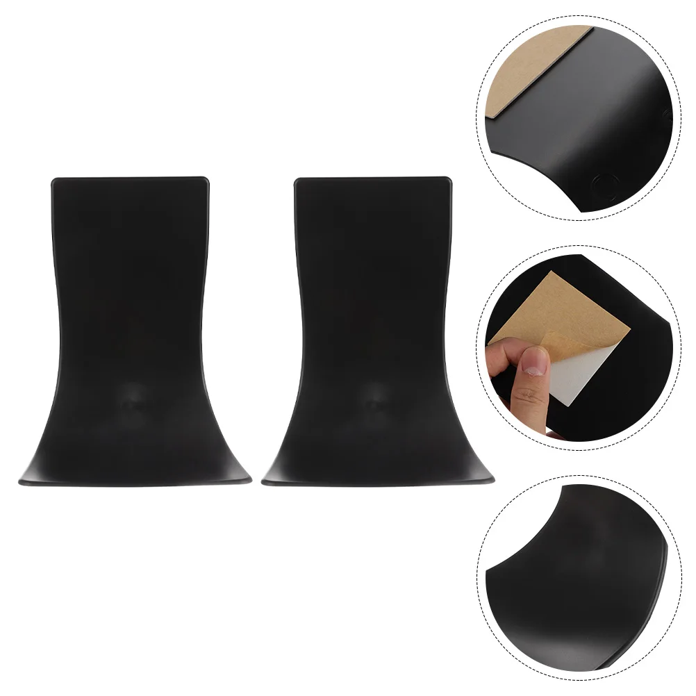 

2Pcs Black ABS Plastic Drip Trays for Soap Dispenser Non Slip Home Kitchen Bathroom Household Drip Catcher Professional Holder