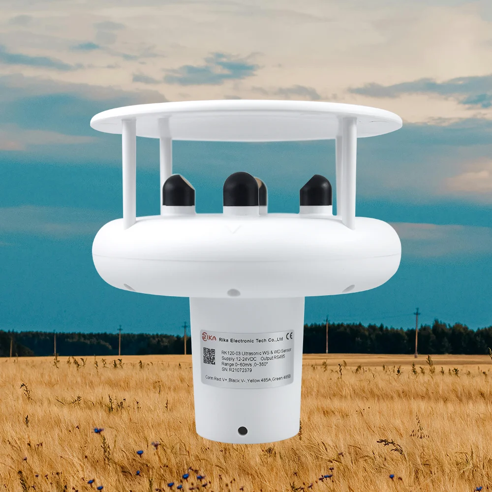 

2026 RK120-03 Ultrasonic Wind Speed Direction Sensor for Meteorology Oceanography Laboratories Industry Agriculture Transportati
