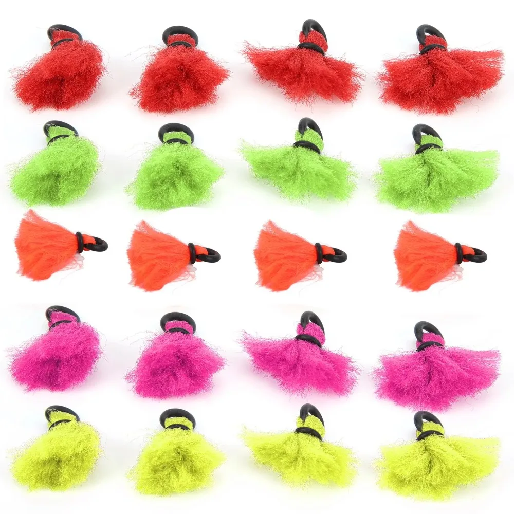 4pcs Water Density Fly Fishing Yarn Strike Indicators Light As a Feather 4 Color Fly Fishing Floats Small in Size