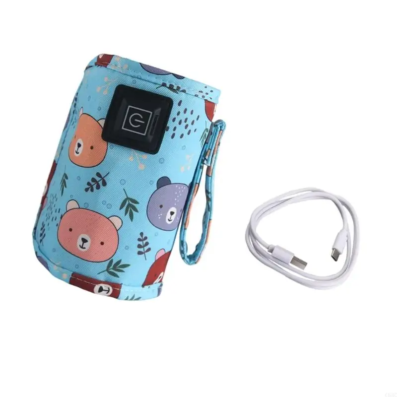 Bộ điều chỉnh nhiệt độ bình sữa dành cho trẻ sơ sinh hoạt động bằng USB dày đặc C63C dành cho mẹ động