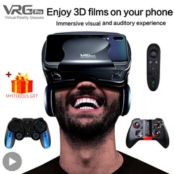VRG Pro 3D Virtual Reality VR Glasses Devices Headset Viar Goggles Helmet Lenses Smart For Phone Smartphones Viewer Cell Devices