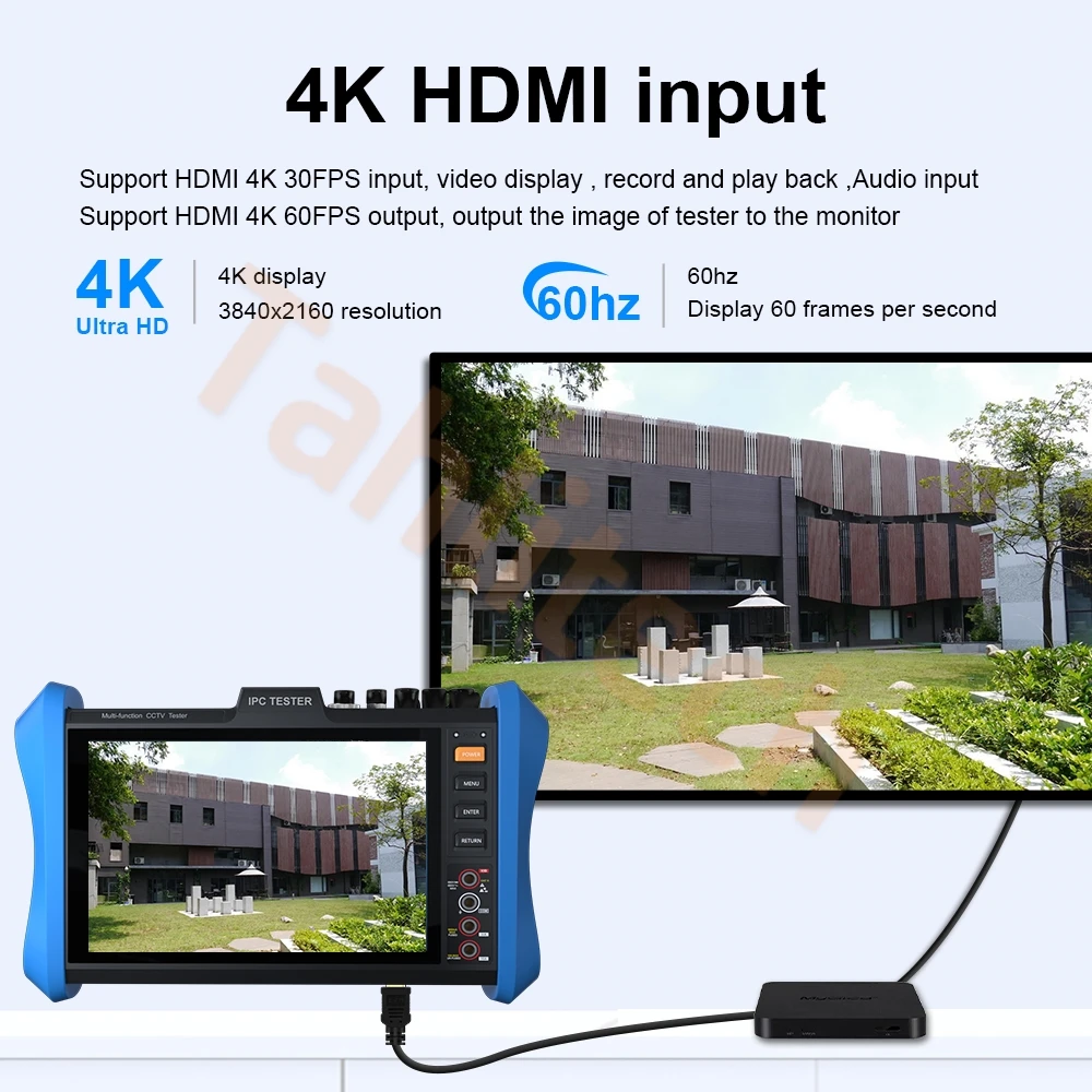 Testador de câmera IP T90 Plus Digital CCTV RJ45 Testador de cabo de rede POE VGA Monitor para sistema de segurança