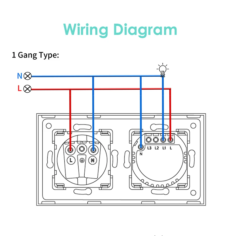 Imagem -05 - Bingoelec Wifi Interruptor do Sensor de Toque com Soquete Comum Painel de Vidro Cristal 158*86 mm Tomada de Parede e Interruptor de Luz 3gang 1way