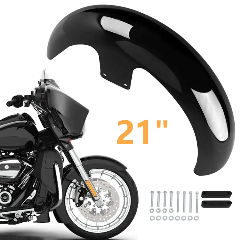 Mudguard For Motorcycle Black Front Fender Motocross For Harley Touring Road King Electra Glide Street Road King Glide Ultra