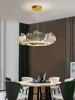 Candelabros de techo modernos para dormitorio, lámpara Led regulable con control remoto para decoración de niña, sala de estar 6
