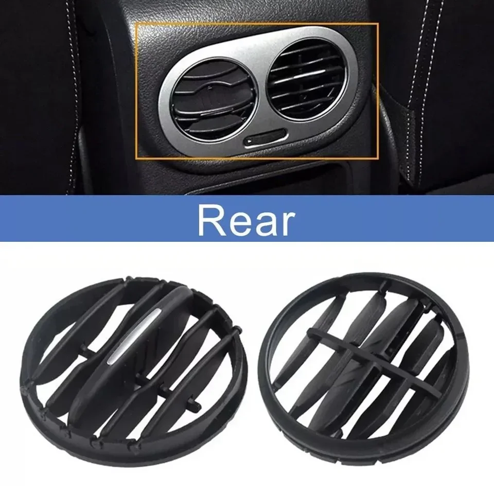 Lot De 2 Palettes (Aérateurs) Ventilation Climatisation Voiture – Compatible Volkswagen Tiguan 2010-2017 Milieu (5N0819704)