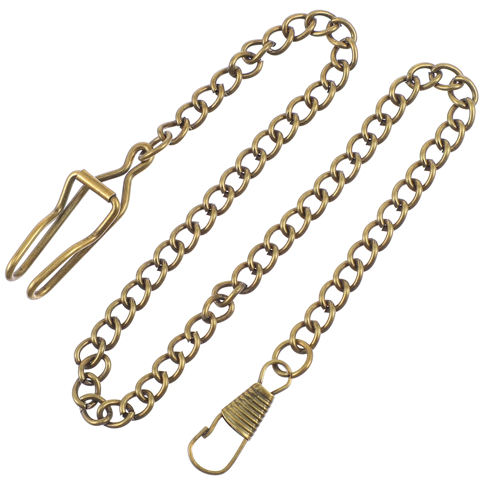 

3pcs Silver Pocket Watch Vintage Alloy Belt Chains for Men Metal Buckle Hanging Chain Durable Retro Style Wearable Chains