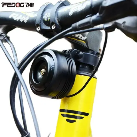 Fedog bicicleta elétrica scooter chifre elétrico alarme elétrico super alto chifre à prova dwaterproof água tipo-c carregamento alarme anti roubo