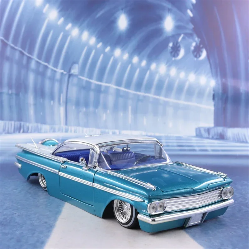 1:24 1959 CHEVY IMPALA Vintage Classic Car Simulation Diecast Metal Alloy Model Car Chevrolet Toys For Kids Gift Collection J149