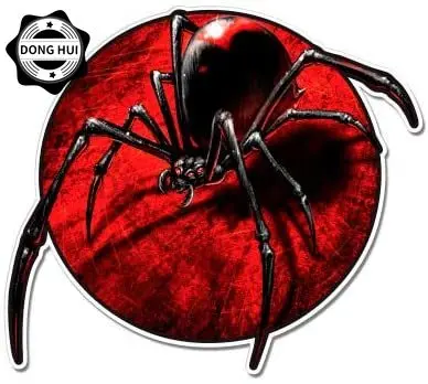 Spider Sticker Black Widow Spider Motorcycle Fridge Helmet Laptop Skateboard Mug Decal