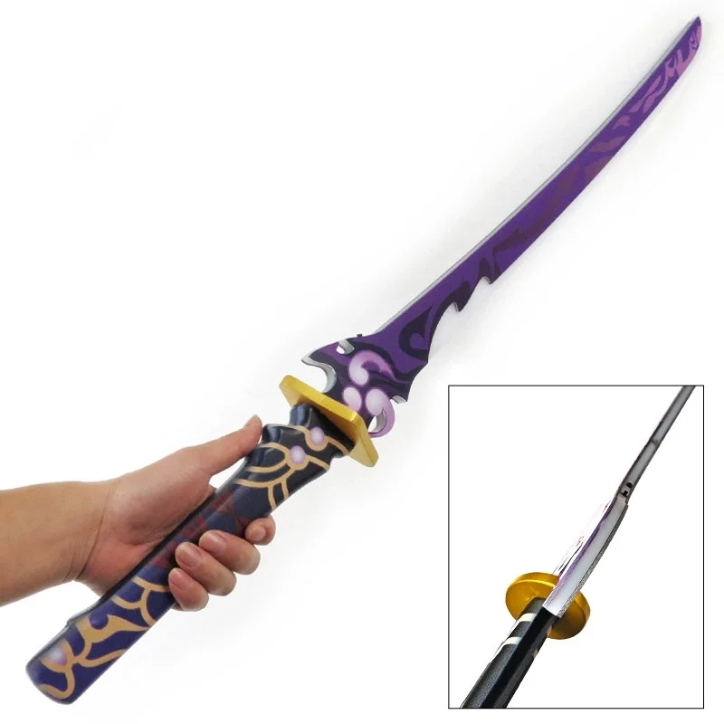 100cm Genshin Impact Bright Katana Light Led Sword Anime Cosplay Prop Ninja Knife Real Size Japanese Katana Samurai Sabre Toy