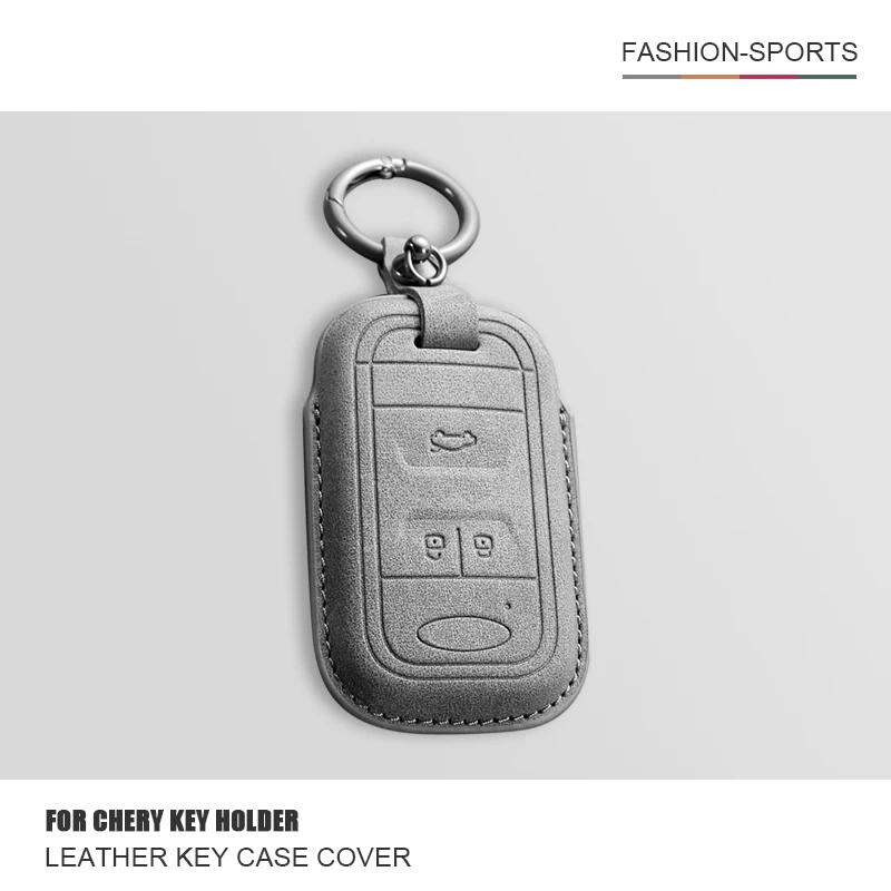 

Leather Car Smart Key Case Cover For Chery Arrizo Tiggo 3 5X 4 8 Glx 7 2019 2020 Key Protector Shell Bag Keychain Accessories