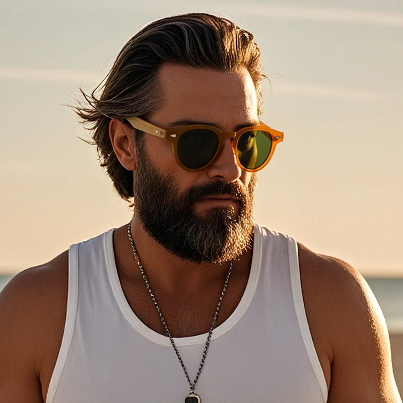  شعبية الأزياء البيضاوي المسامير النظارات الشمسية النساء الرجال خمر لون الحلوى النظارات ظلال UV400 شخصية نظارات شمسية للجنسين #3