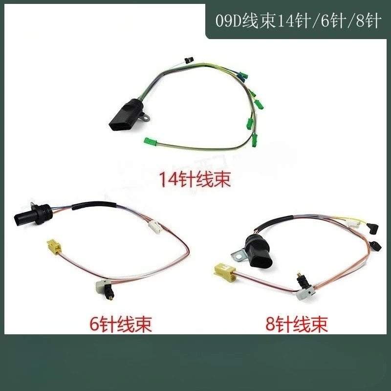 

14pins 09D927363G 8pins 09D927363H 6pins 09D927363B 09D Transmission Valve Body Wiring Harness for Vw Touareg Audi Q7 Cayenne