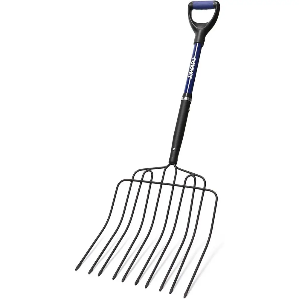 

Садовый культиватор CGRNKT с 10 зубьями, усиленный, для навоза и мульчи, с ручкой из стекловолокна, широкий культиватор для соломы и компоста