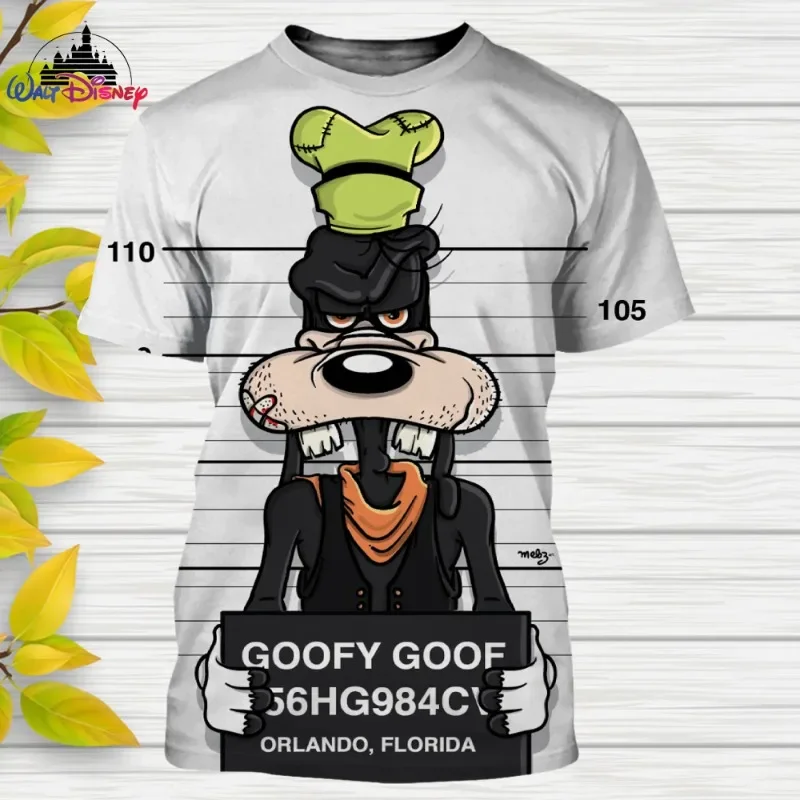 Camiseta estampada 3D dos desenhos animados da Disney, estilo casual, mickey mouse, pato Donald, diversão, pateta, verão, 2022