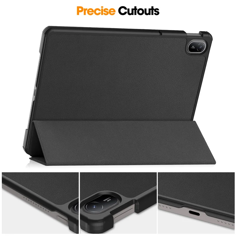 Slim Folding Stand PU Leather Case For Huawei MatePad SE 11 inch 2024 Cover Hard Plastic Back Shell Funda Coque Capa