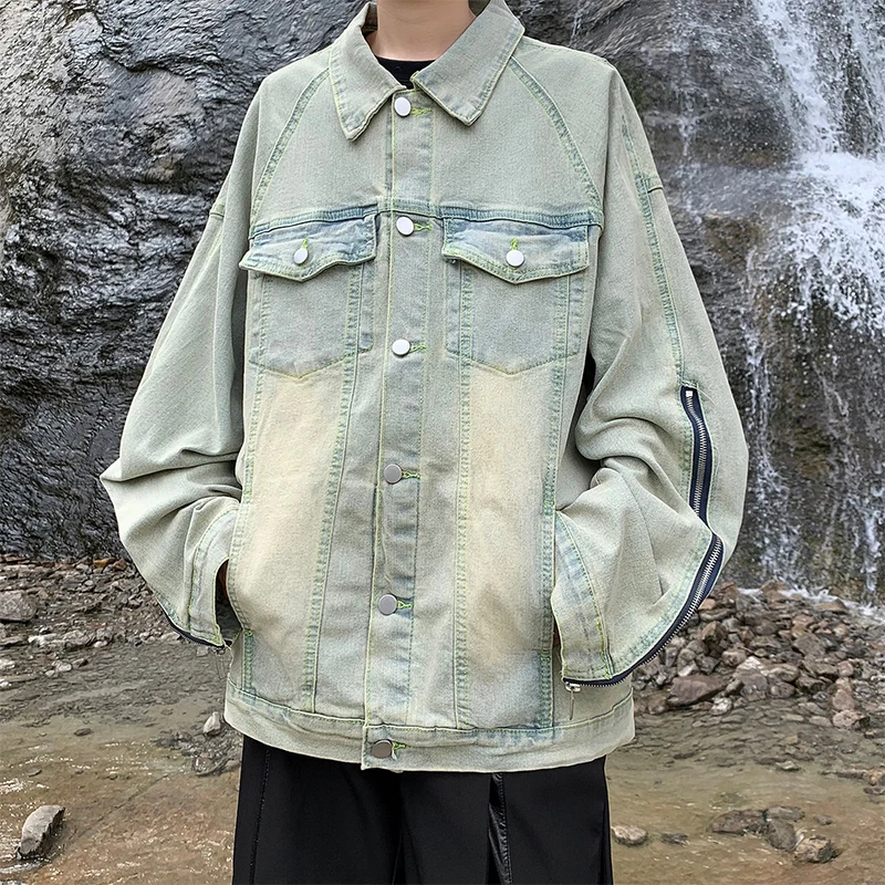 

Джинсовая куртка высокого качества, дышащая, удобная мужская одежда, модная повседневная одежда, Roupas Masculinas, ветрозащитные популярные парки