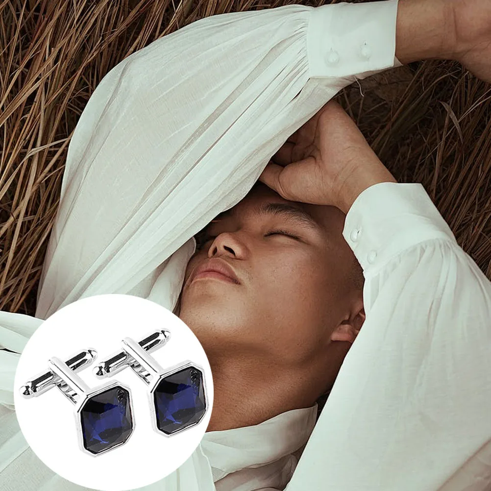 

Women Tuxedo Rhinestone Costume Rhinestones Sleeve Button Accessory Party Dressing Man