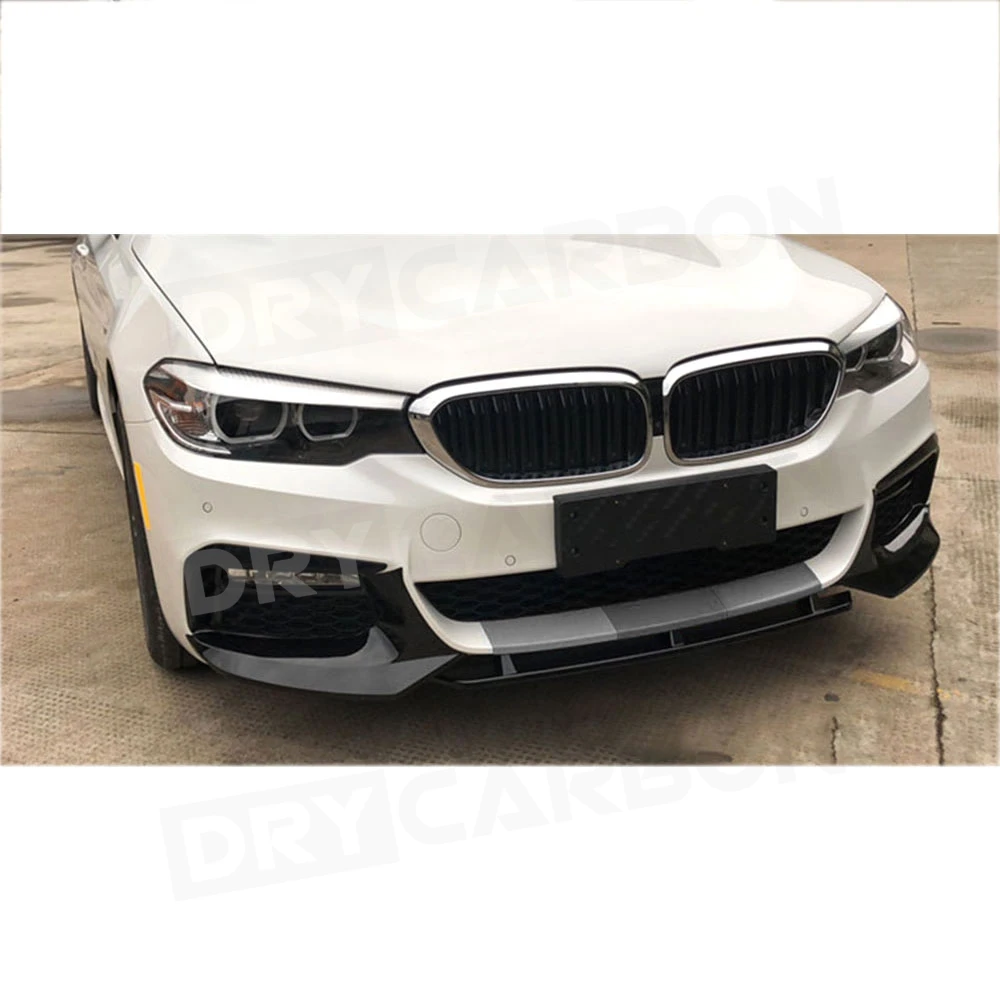 ABS Front Bumper Lip Spoiler Splitters for BMW 5 Series G30 G38 M Sport 2017 2018 2019 Car Head Chin Shovel Trims