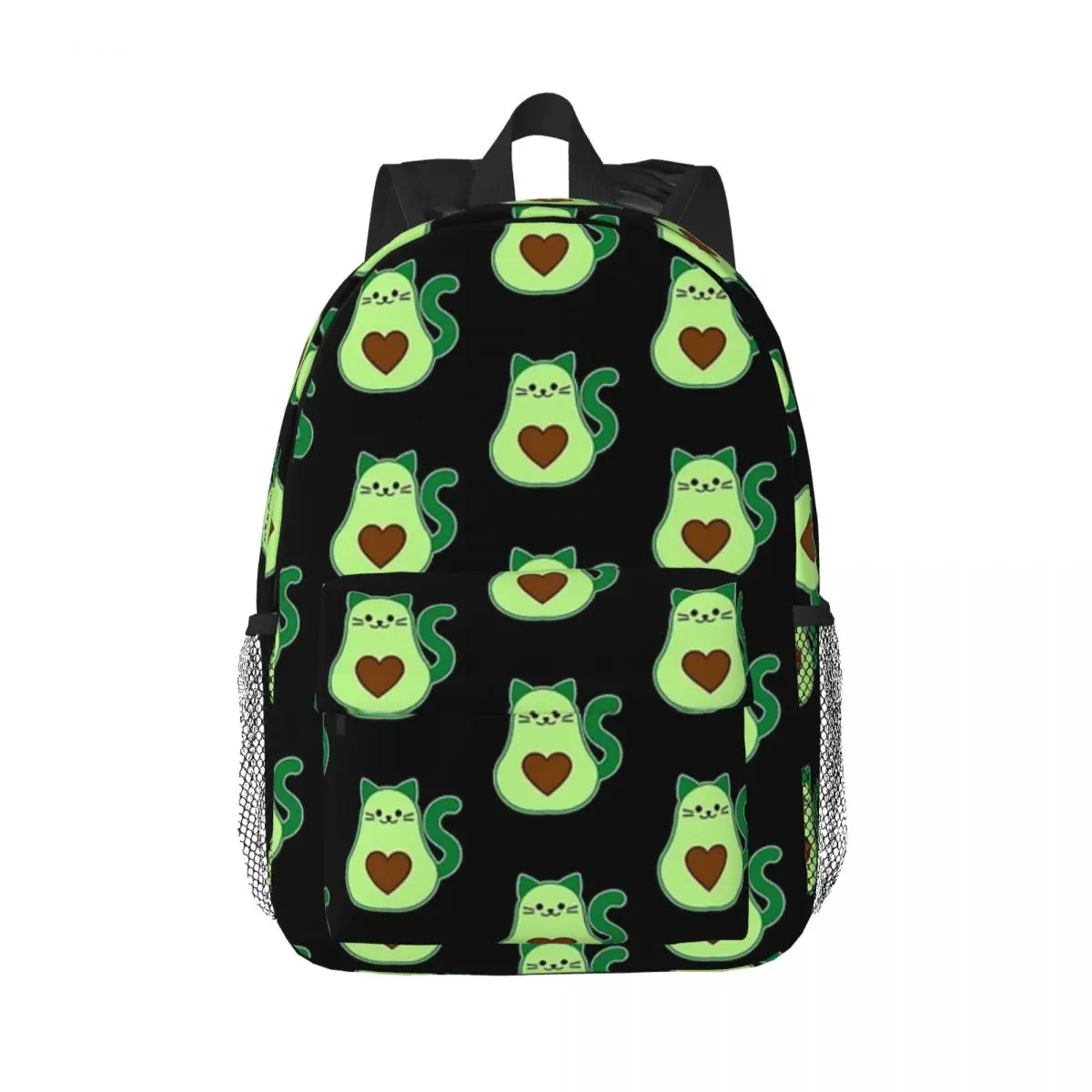 Avocado Cat - Avogato- Avocato - Avocado Lover -Backpacks Boys Girls Bookbag Students School Bags Travel Rucksack Shoulder Bag