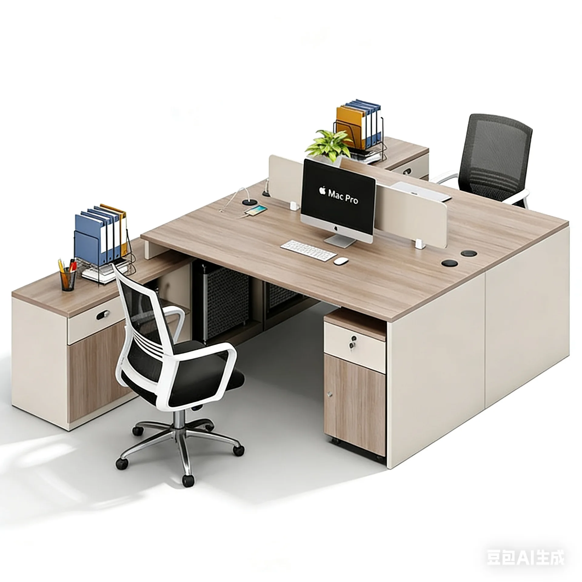 YJQ desk staff position simple modern staff office desk and chair combination