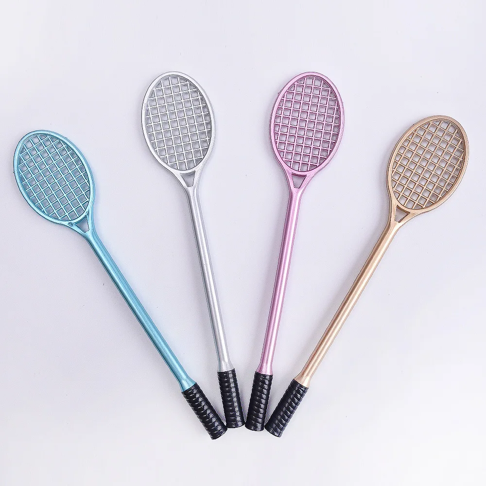 1Pc Stationery Lifelike Tennis Rack Badminton Rack Styling Neutral Pen Water Pen Socket Water Pen