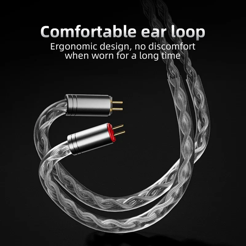 TODN  HiFi Audio earphone wire 8 Core Silver Plated OCC iem Cable MMCX 2Pin 4.4mm 3.5mm aux jack for Carat Tangzu Fudu HOLA Zero