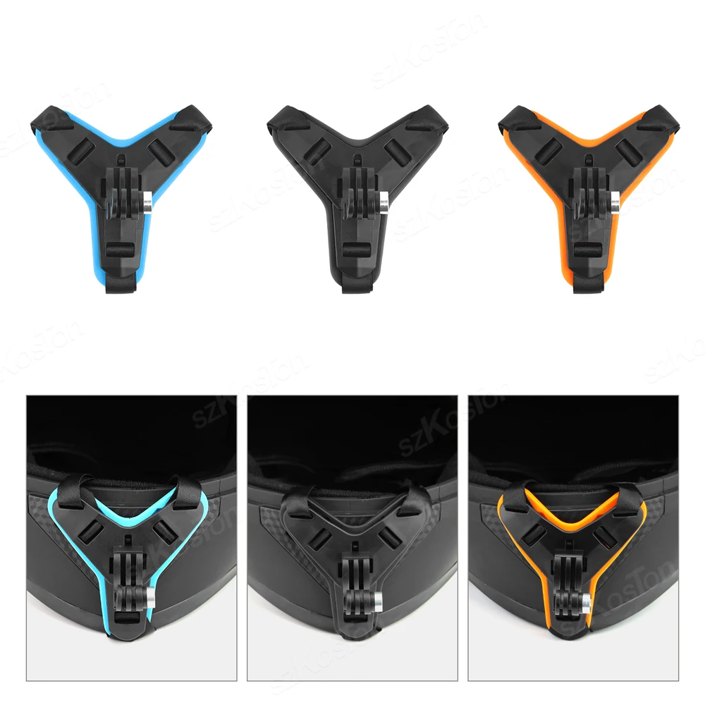 حزام تثبيت خوذة دراجة نارية ، ذقن أمامي قابل للفلودبل ، GoPro 12 ، 11 ، 10 ، 9 ، 8 ، DJI Osmo العمل 3 ، 4 ، Insta360 ، X3 ، Go 3 الملحقات