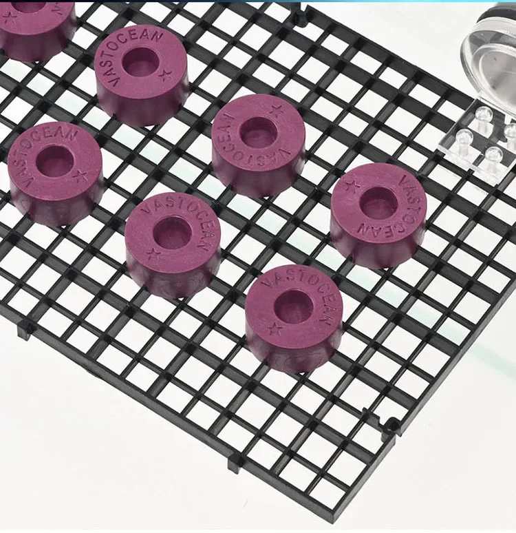 Purple Coral Broken Branch Base Plastic Propagation  LPS SPS Universal Strong Magnetic Grid Plate