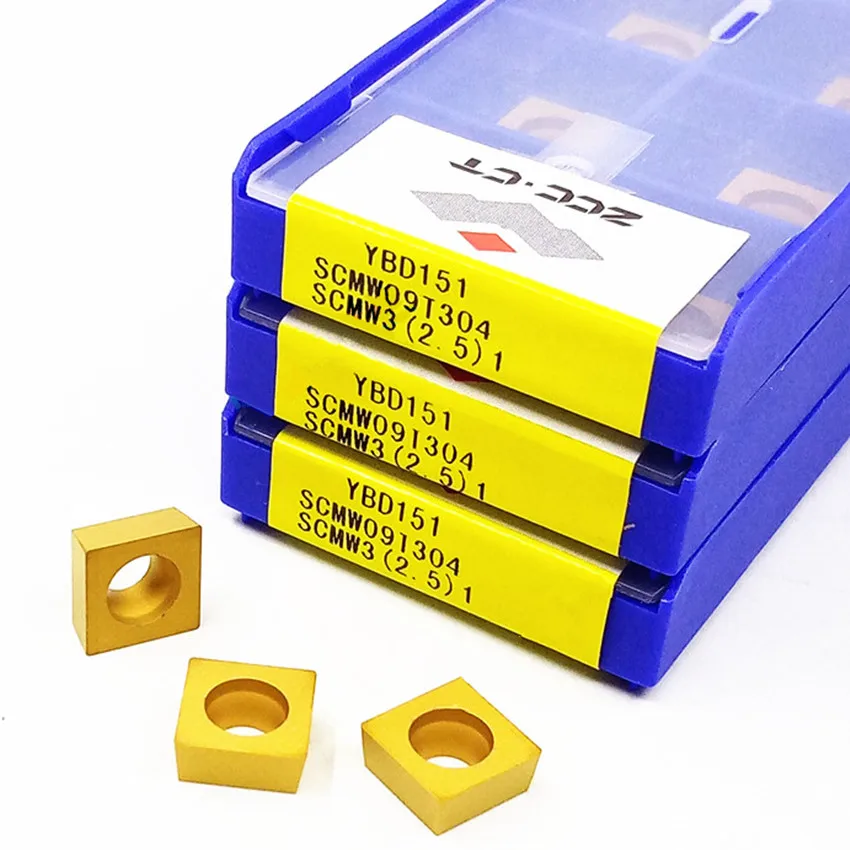 

SCMW09T304 YBD151/SCMW09T308 YBD151/SCMW09T304 YBD152/SCMW120408 YBD151 ZCC.CT CNC carbide inserts 10pcs/box