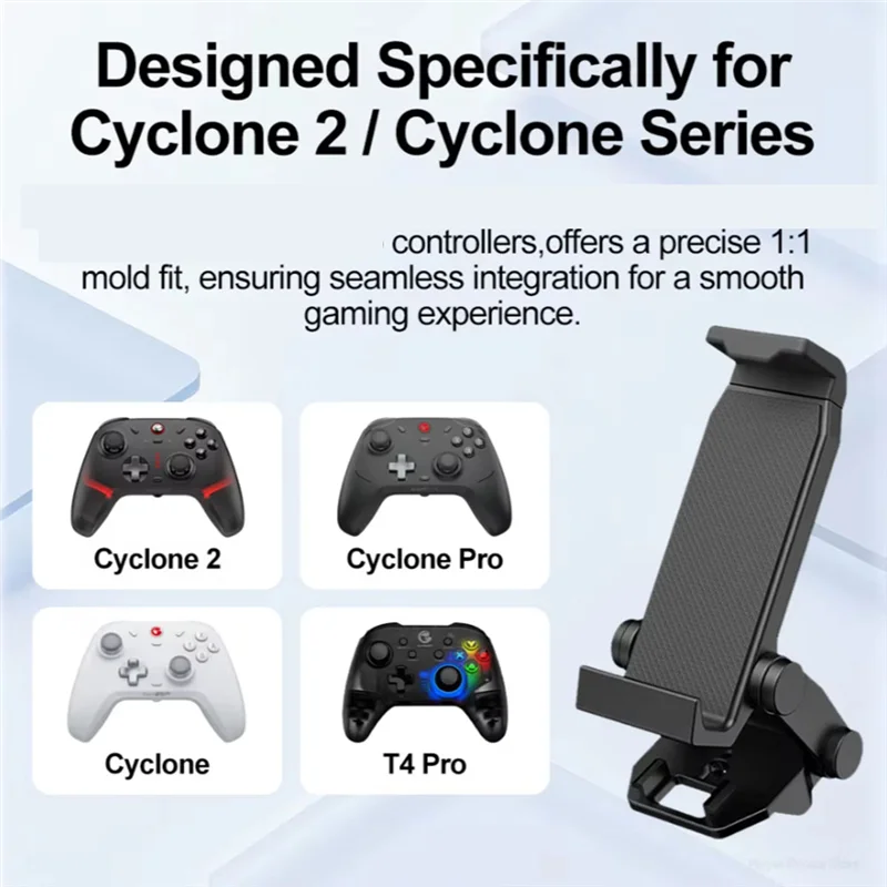 【تصقيد الأخير!】لـ Gamesir حامل هاتف مقبض قوس لـ Cyclone 2 لـ Cyclone Pro T4 PRO مشبك الهاتف المحمول لنظام Android IO