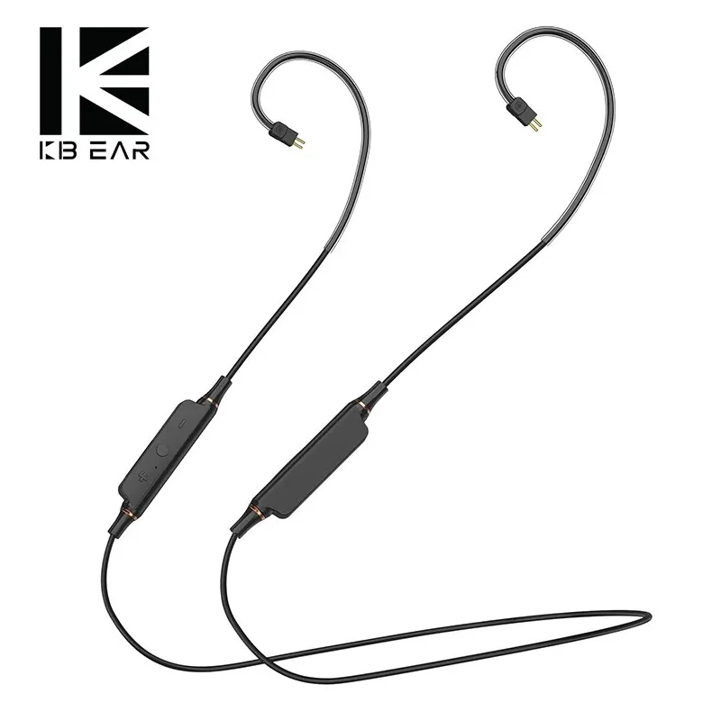 

KBEAR BT5 Earhook Bluetooth 5.1 Upgrade Cable HD Mic 2Pin/QDC/TFZ Wireless Cable For Kbear Kz ZST ZSN PRO EDX Earphones Earbud