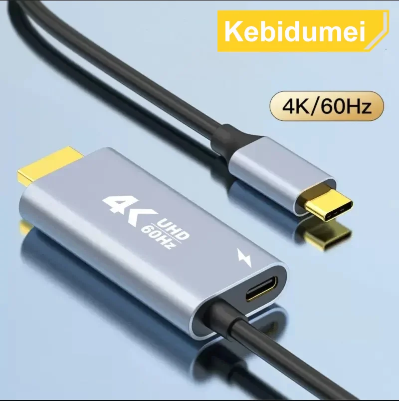 4K 30/60Hz HD Streaming Display TV Stick Dongle Type C naar HDMI-compatibele kabel Mirroring Scherm voor telefoon Tablet naar TV