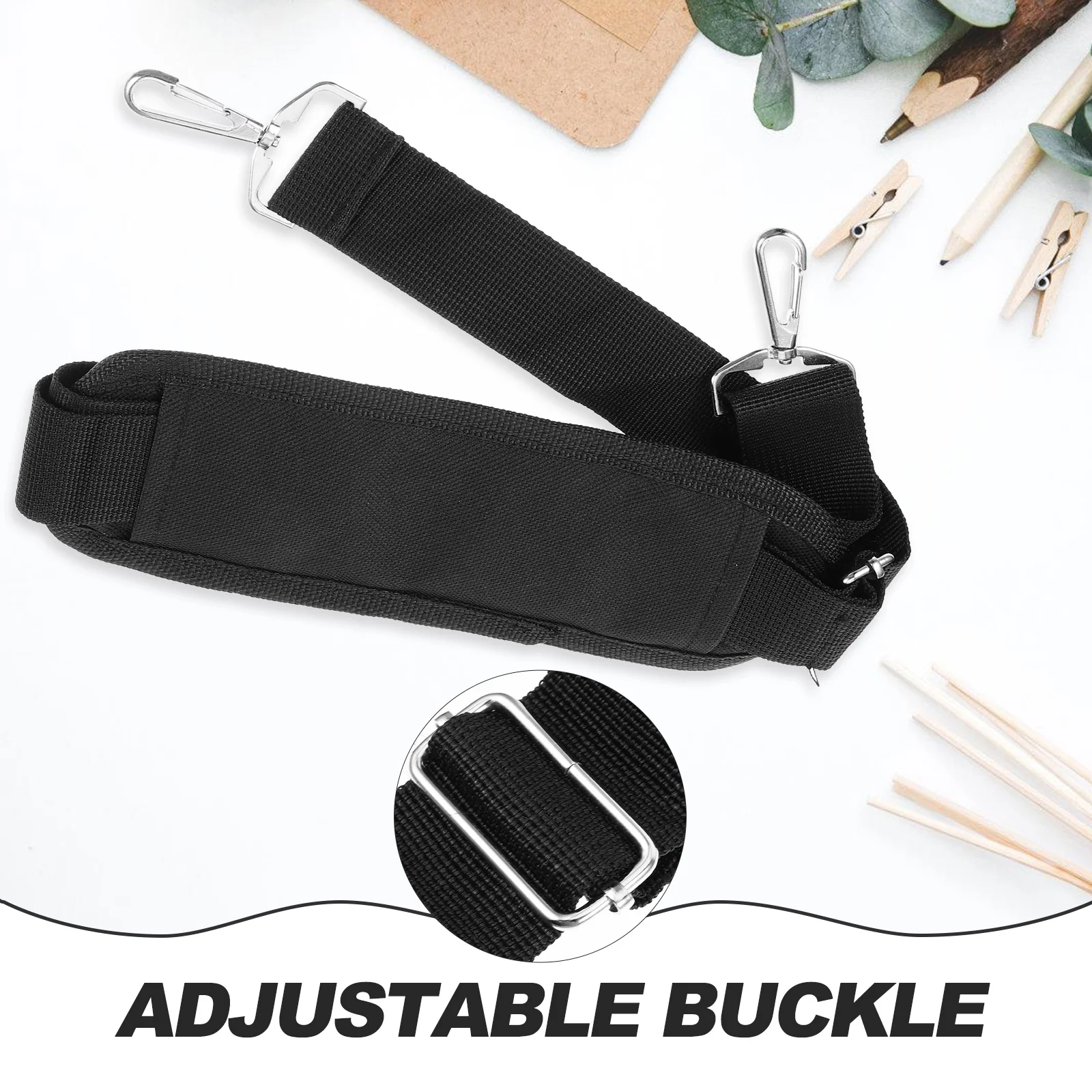 

Cross Body Bag Strap Cover with Briefcase Adjustable Shoulder for Bags Universal Replacement Messenger Black Man
