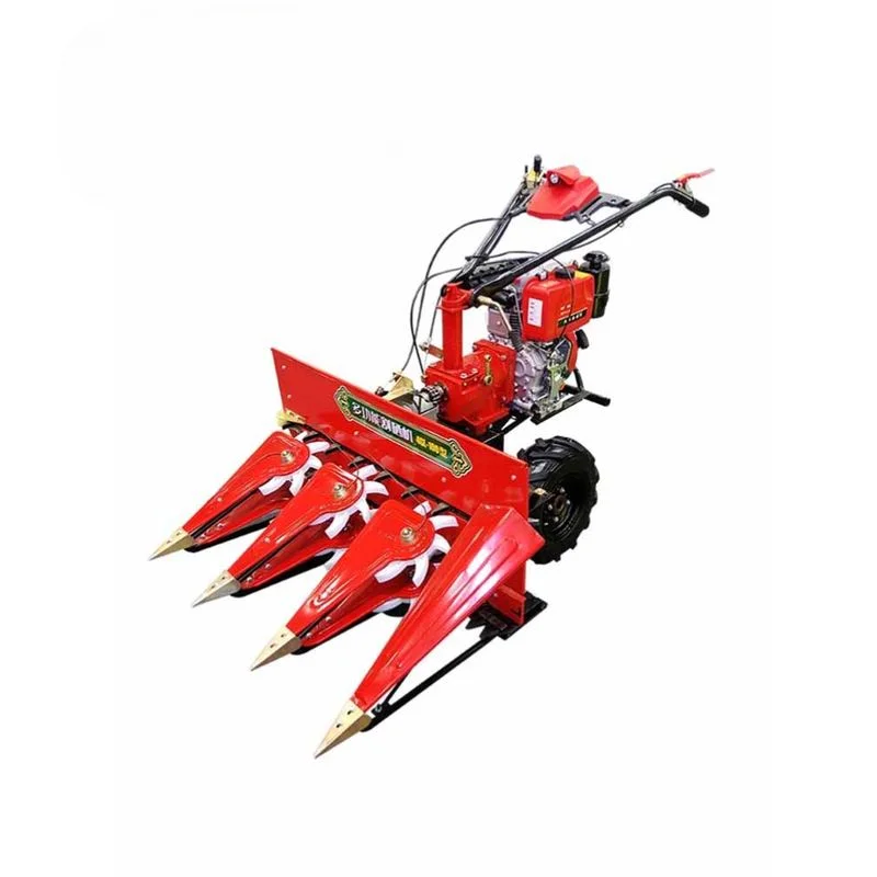 

Agricultural multi-functional hand-held self-propelled diesel harvesting table