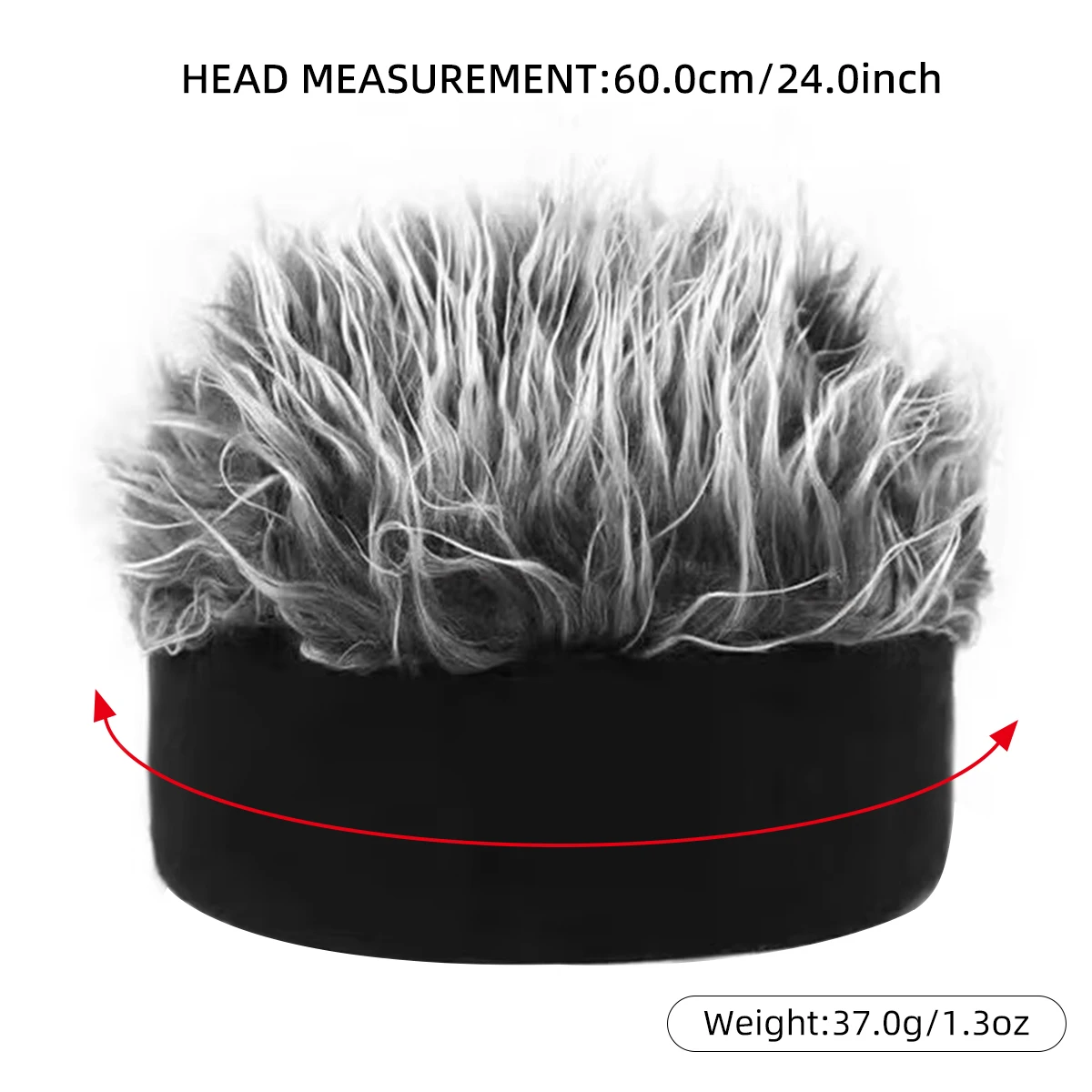 メンズ新型合成ウィッグ、先のとがった帽子