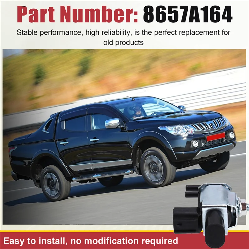 Penjualan Terlaris Katup Kontrol Solenoid Emisi 2-Pin 8657A164 untuk Mitsubishi Triton ML 4M41, Pajero NS, Kompatibilitas Model L200, 2-