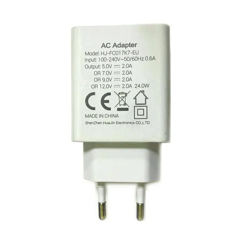 Power Adapter for Doogee N30 S58 S86 S59 N40 Pro Type-C USB Cable12V2A 24W Fast Charging Quick Charger Accessories