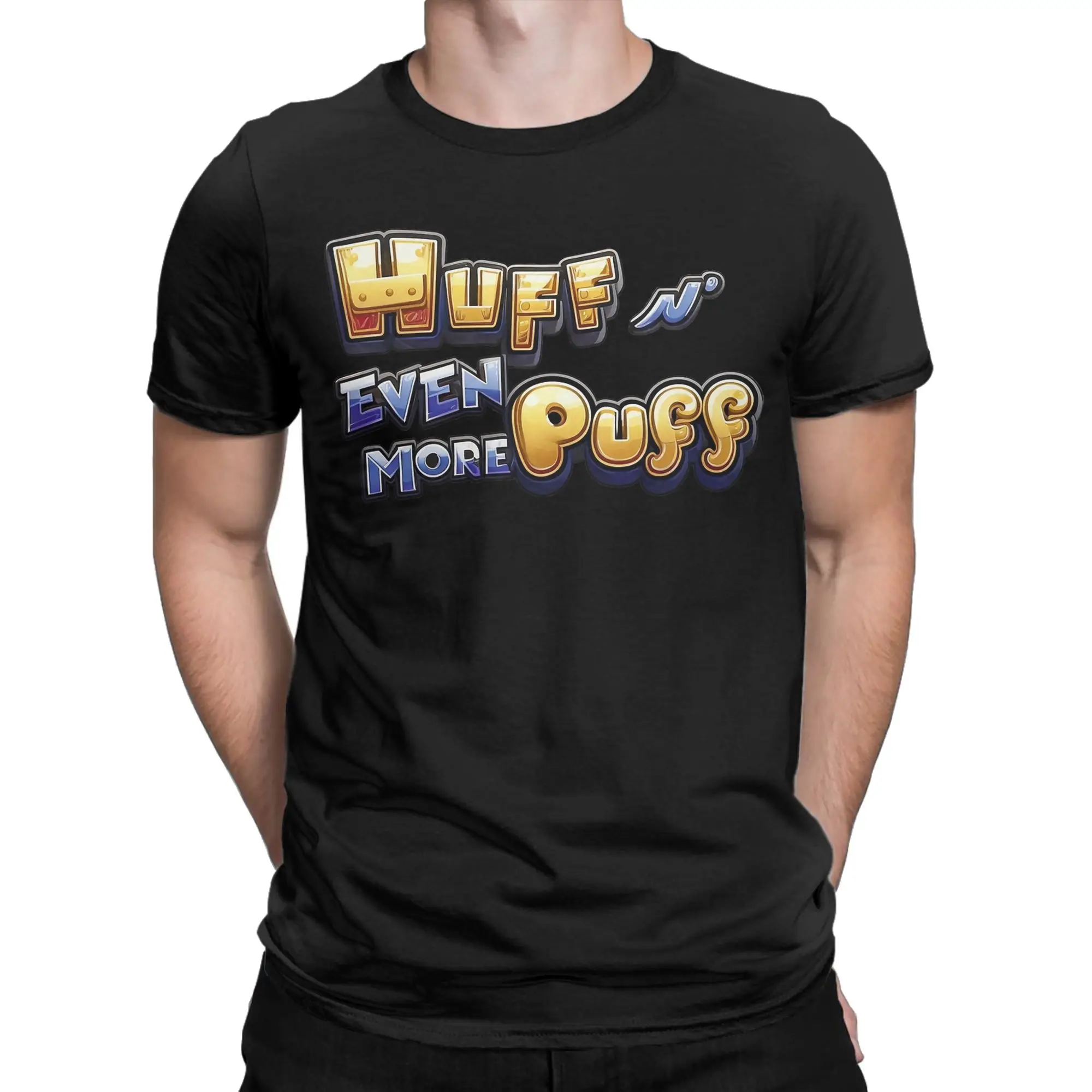 Huff N Puff Slot Machine  Printed T Shirts Men Women  100% Cotton  Tee Shirt Clothing