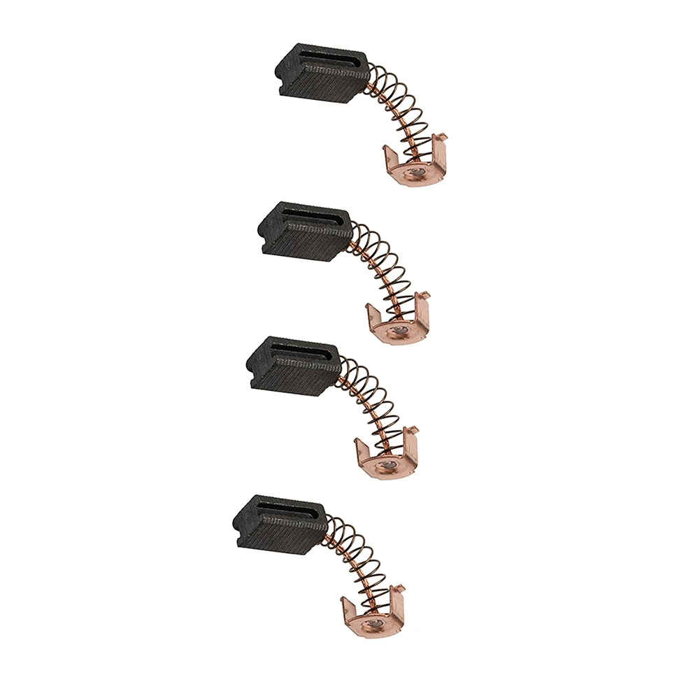 2 Pairs 12x8x5mm Carbon Brushes With Cables For Black And Decker G720 WS125 Angle Grinder Electric Motor Replacement Parts
