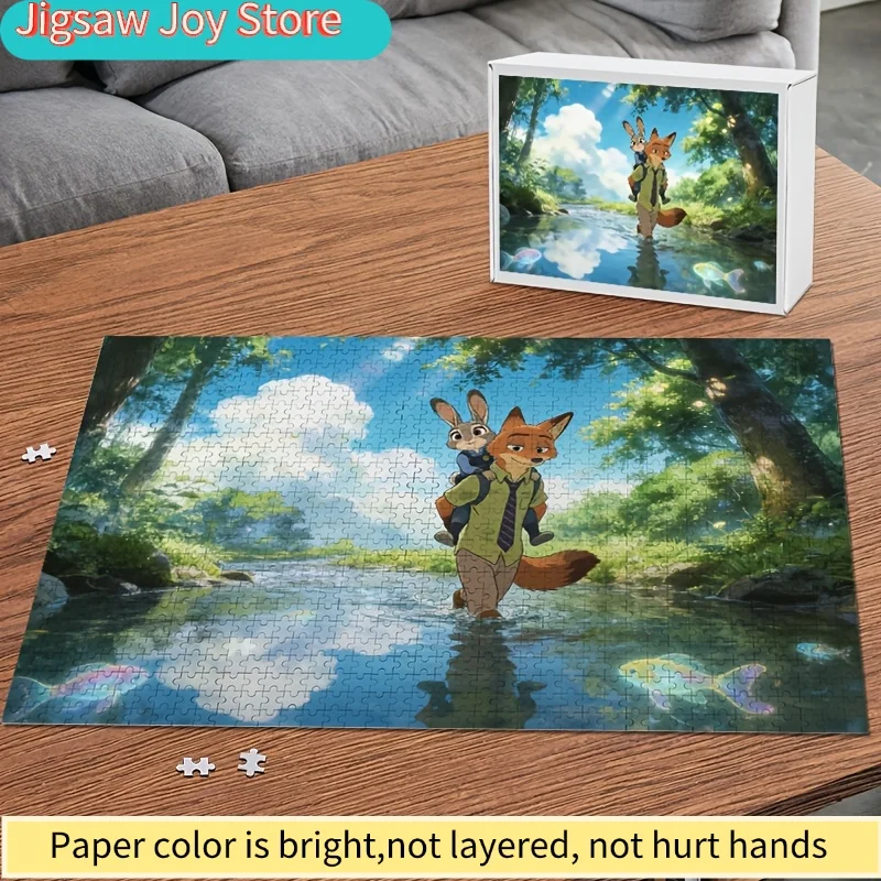 1000 ชิ้น จิ๊กซอว์ดิสนีย์ เครซี่ ซิตี้ จูดี้ ฮอปส์ และ นิค ไวลด์ - ของแท้ / ฝึกสมอง เหมาะสำหรับทุกเพศทุกวัย ตกแต่งห้องธีม ไอเดียของขวัญ (D