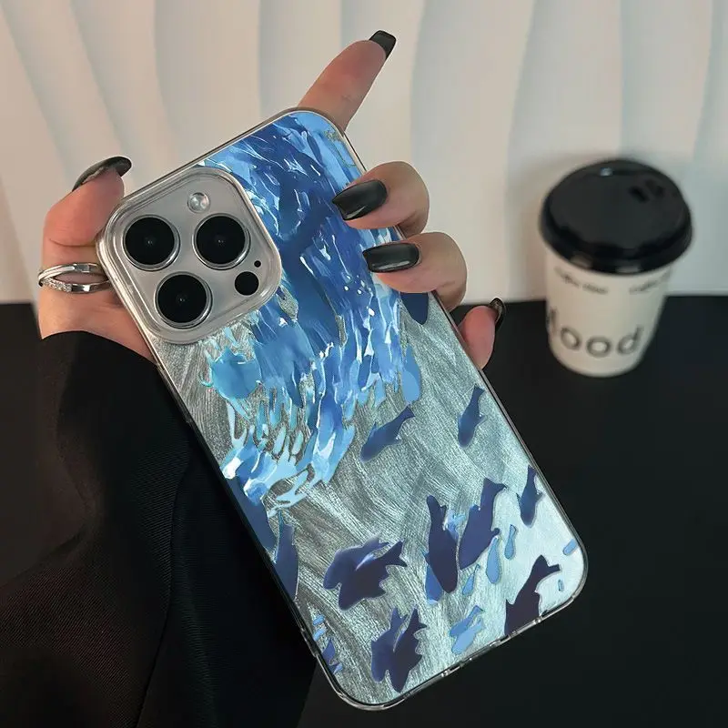 Cover Per Telefono Con Motivo Di Pesci Di Acque Profonde Per Samsung Galaxy S26 S25 S24 S24 Plus S24 Ultra S23 S22 S21 S21 Fe S23 Fe S20 Fe