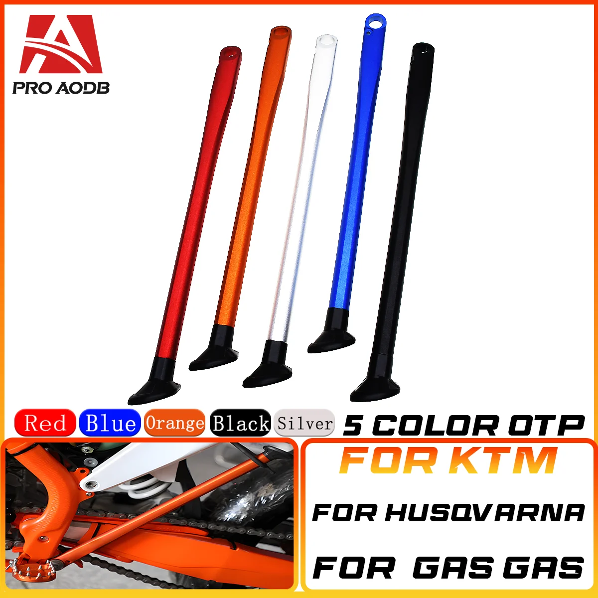 

Motocross Parking Side Stand Kickstand With Spring Kit For Husqvarna TE FE TX FX FS 150 250 300 350 450 501 For Husaberg GAS GAS