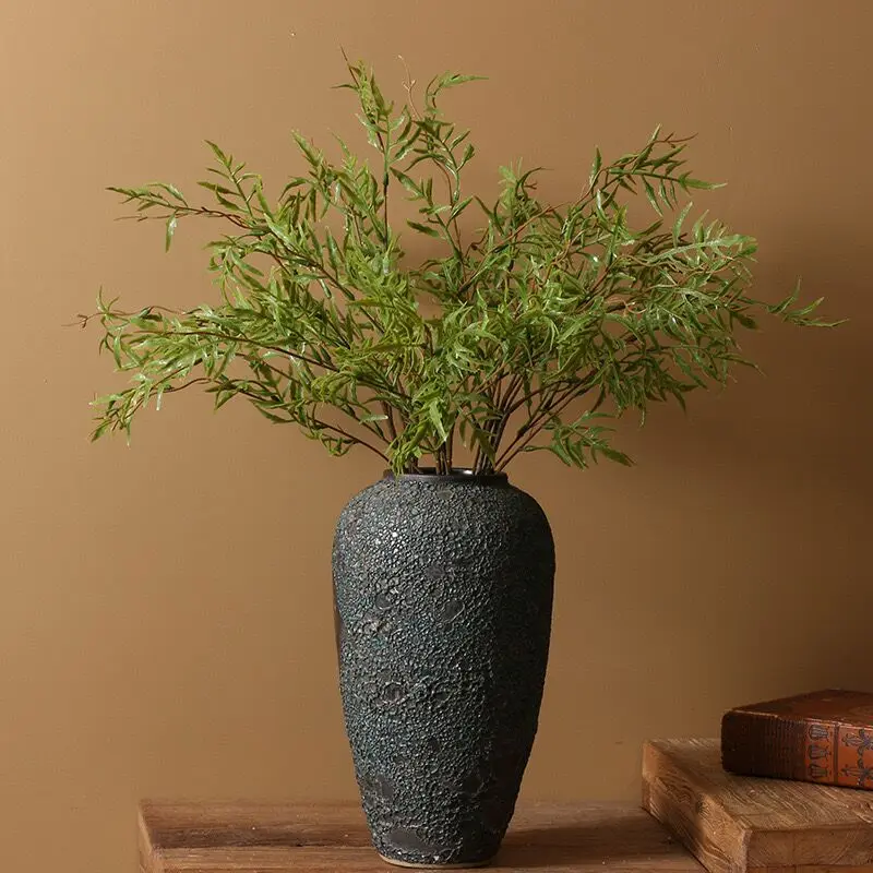 

INDIGO-Artificial Plant for Dining Table Decoration, 3 Willow Green, Spring Grass, Wedding Flower, Party, 64CM